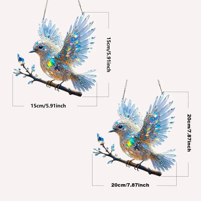 Kristall-Vogel Deko – Schillerndes Lichtspiel für Fenster & Wohnräume Zorenza