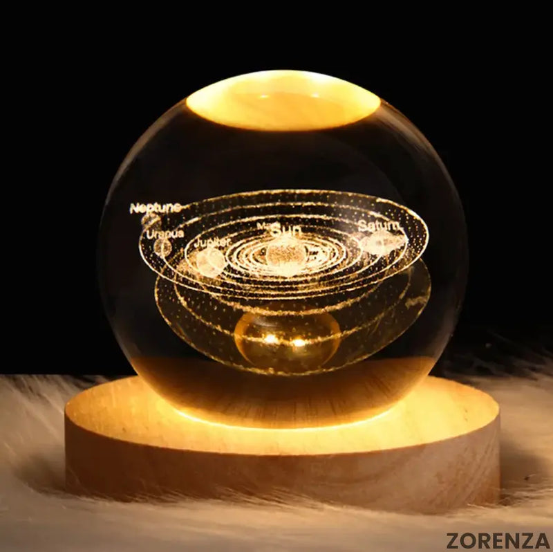 Kristallkugel Nachtlicht – dekorative Lampe Zorenza