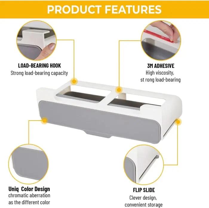 Küchenbehälter-Organizer – Hängendes Gewürzregal mit einfacher Montage Zorenza