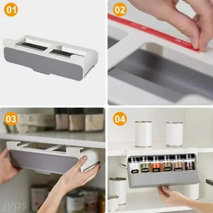 Küchenbehälter-Organizer – Hängendes Gewürzregal mit einfacher Montage Zorenza