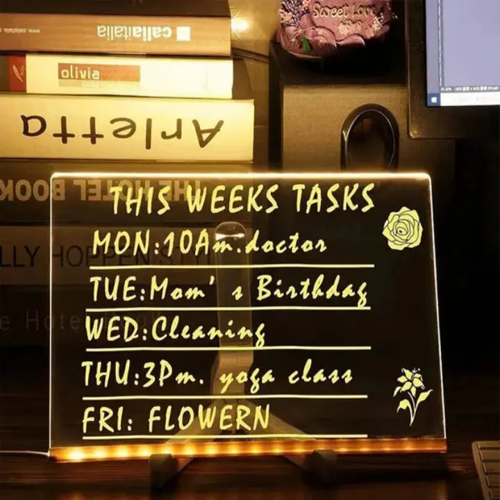 LED-Glas-Notiztafel Zorenza