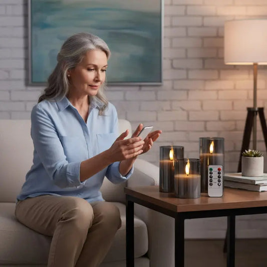 LED-Kerzen Trio mit Fernbedienung (3er-Set) Zorenza