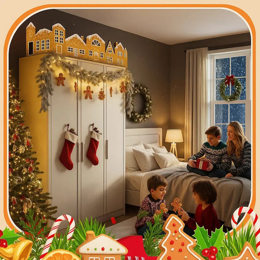 LED-Lebkuchenhaus-Deko – Leuchtendes Haus für die Weihnachtszeit