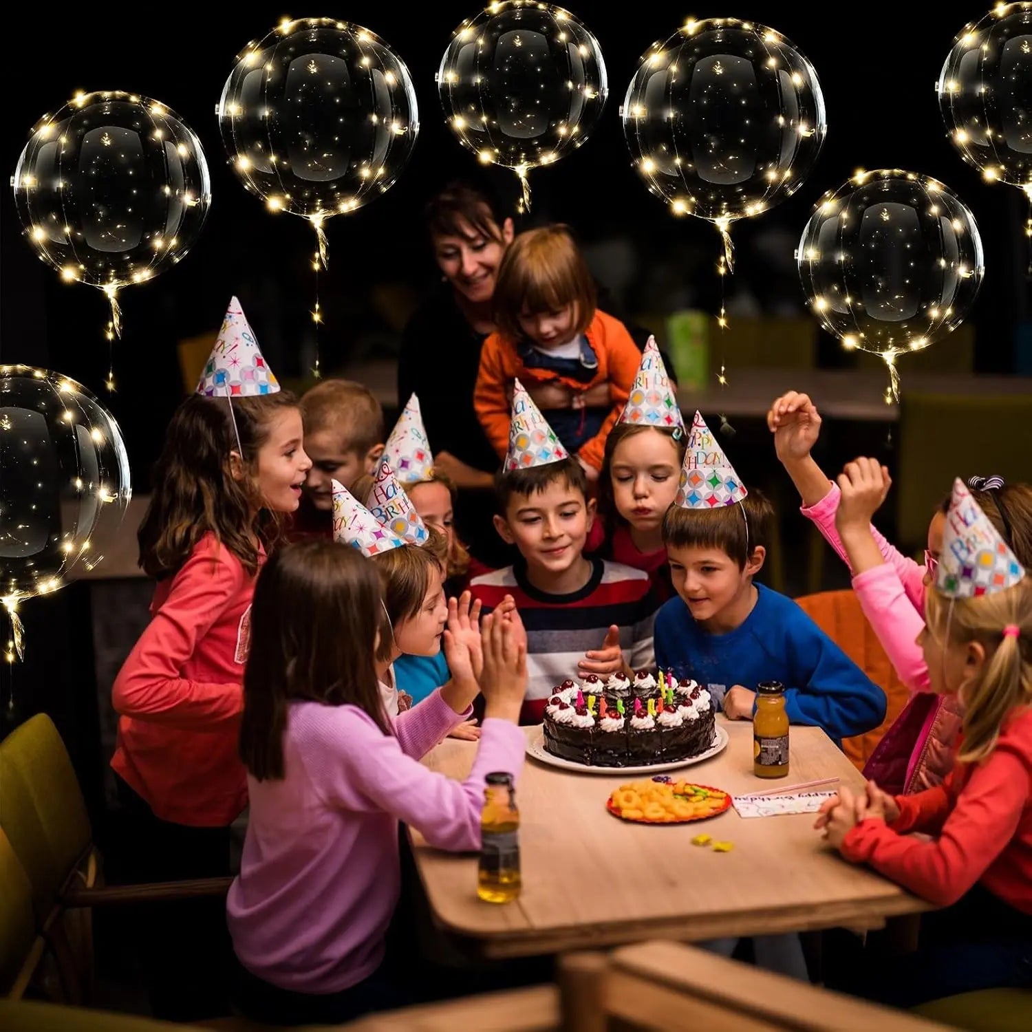 LED-Luftballons in Warmweiß – Stilvolle Lichtdekoration für besondere Anlässe (10er-Set) Zorenza