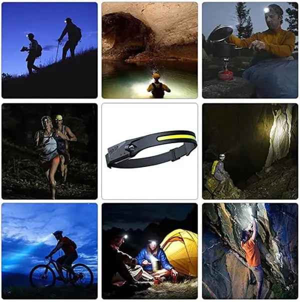 LED-Stirnlampe mit Bewegungssensor – Beleuchtung für jedes Abenteuer Zorenza