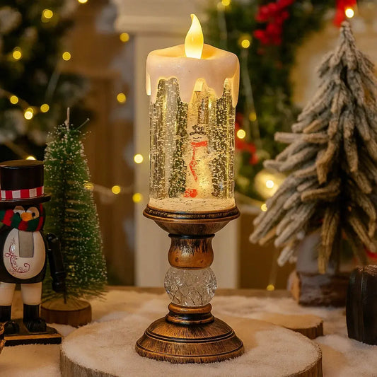 LED-Weihnachtskerze | Warmes Licht, sichere Stimmung ohne Flamme