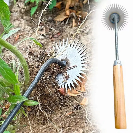 Langlebige Sonnenblumenhacke mit Holzgriff – Müheloses Jäten Zorenza