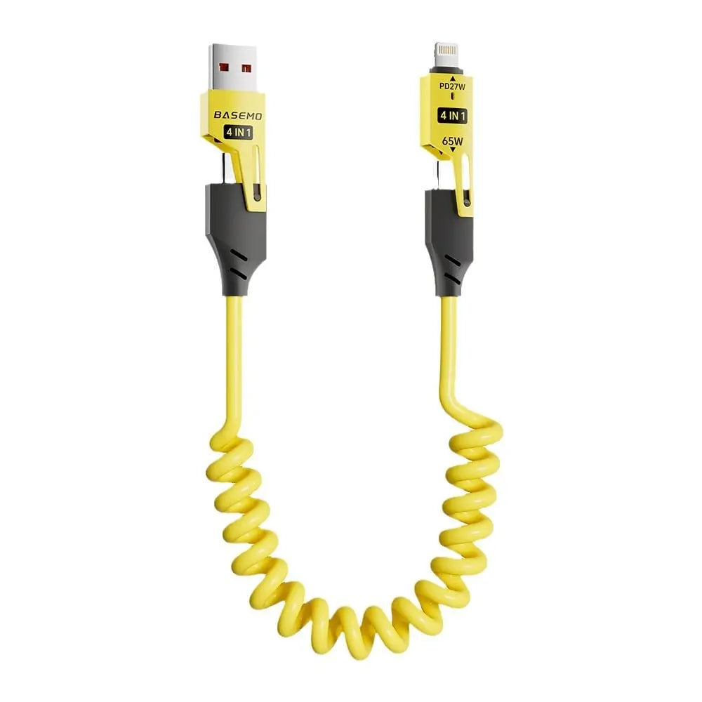 Langlebiges 1,5m USB-A zu Typ-C und Lightning Ladekabel – 65W Leistung, 480Mbps Zorenza