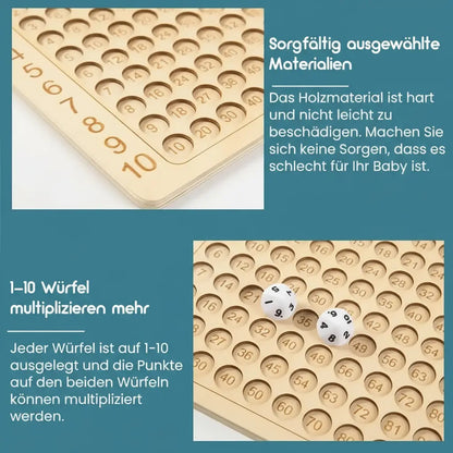 Lernspiel Multiplikation Holz – Spielerisch das Einmaleins verstehen Zorenza
