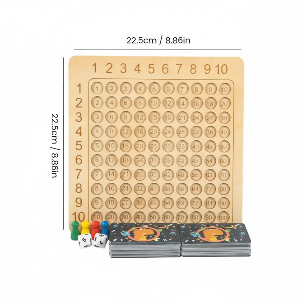 Lernspiel Multiplikation Holz – Spielerisch das Einmaleins verstehen Zorenza