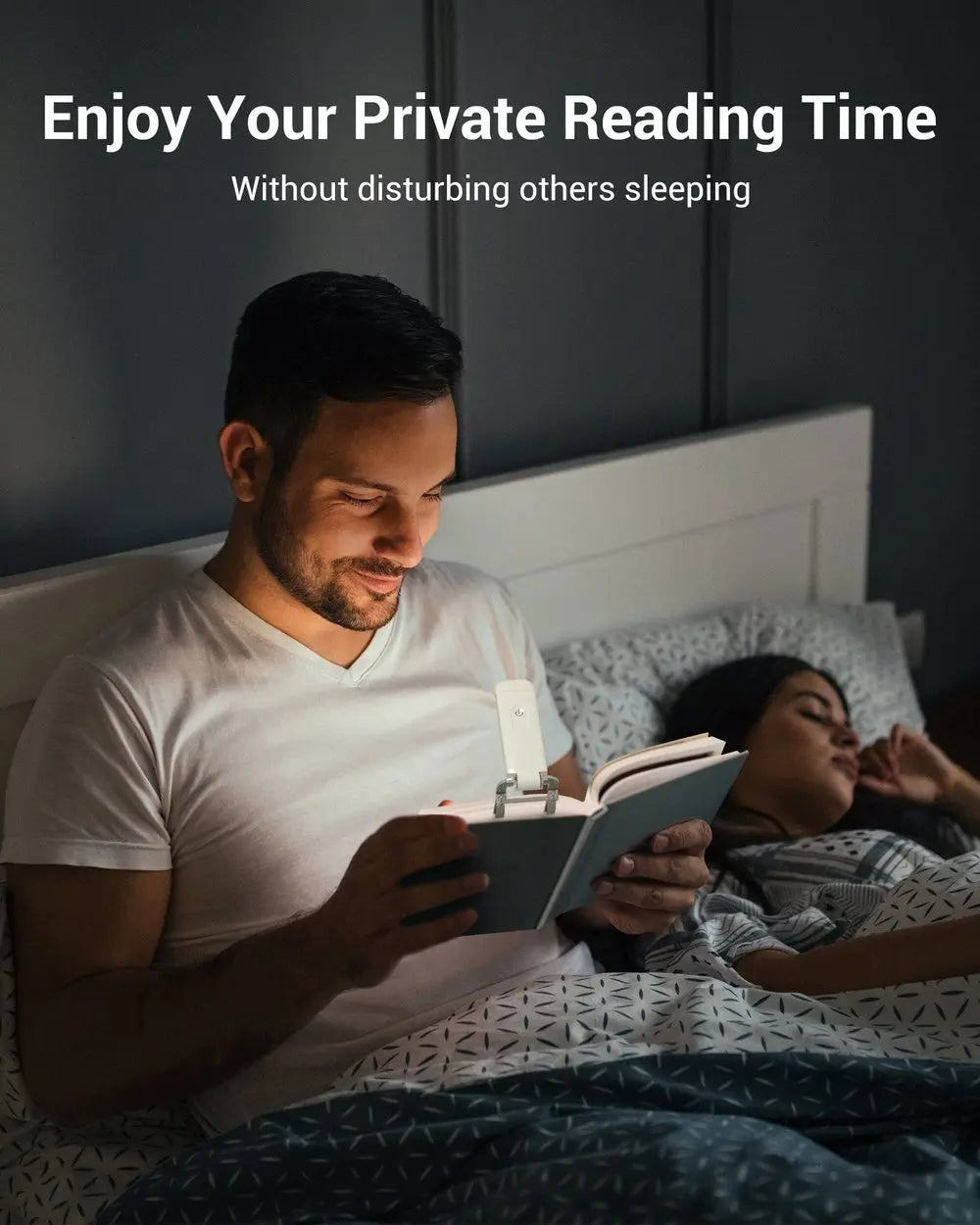 Leselampe USB wiederaufladbar | Flexibles warmweißes Licht Zorenza