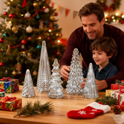 Leuchtende Quecksilber-Tannen 5er Set | Funkelnder Mittelpunkt zu Hause Mivoza Deutschland