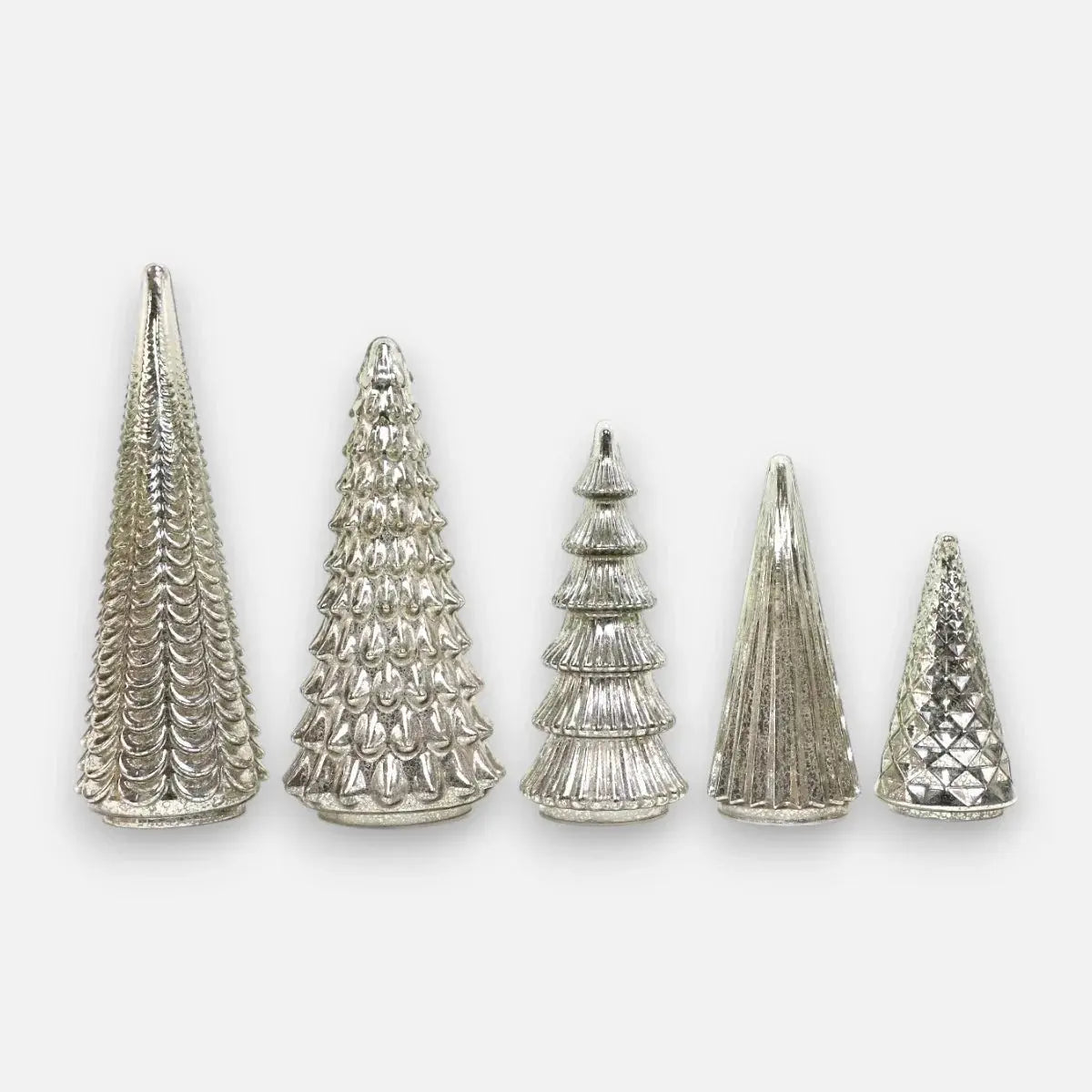 Leuchtende Quecksilber-Tannen 5er Set | Funkelnder Mittelpunkt zu Hause Mivoza Deutschland