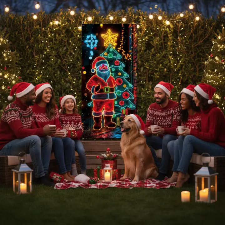 Leuchtender Weihnachts-Türbanner Zorenza