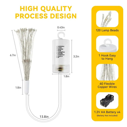 Lichterkette 3er Set | Flexibler Kupferdraht & Warmweißes Licht Zorenza