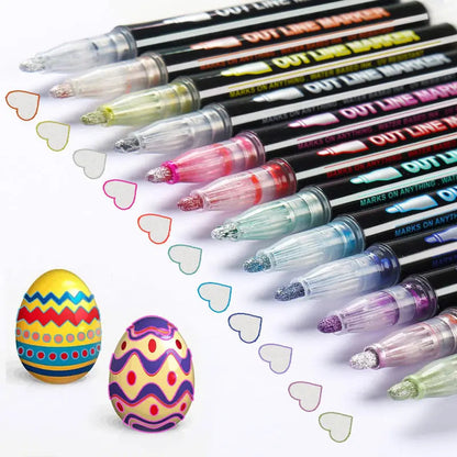 MagicMarkers™ Metallische Umrissmarker (24 Farben Satz) Mivoza Deutschland