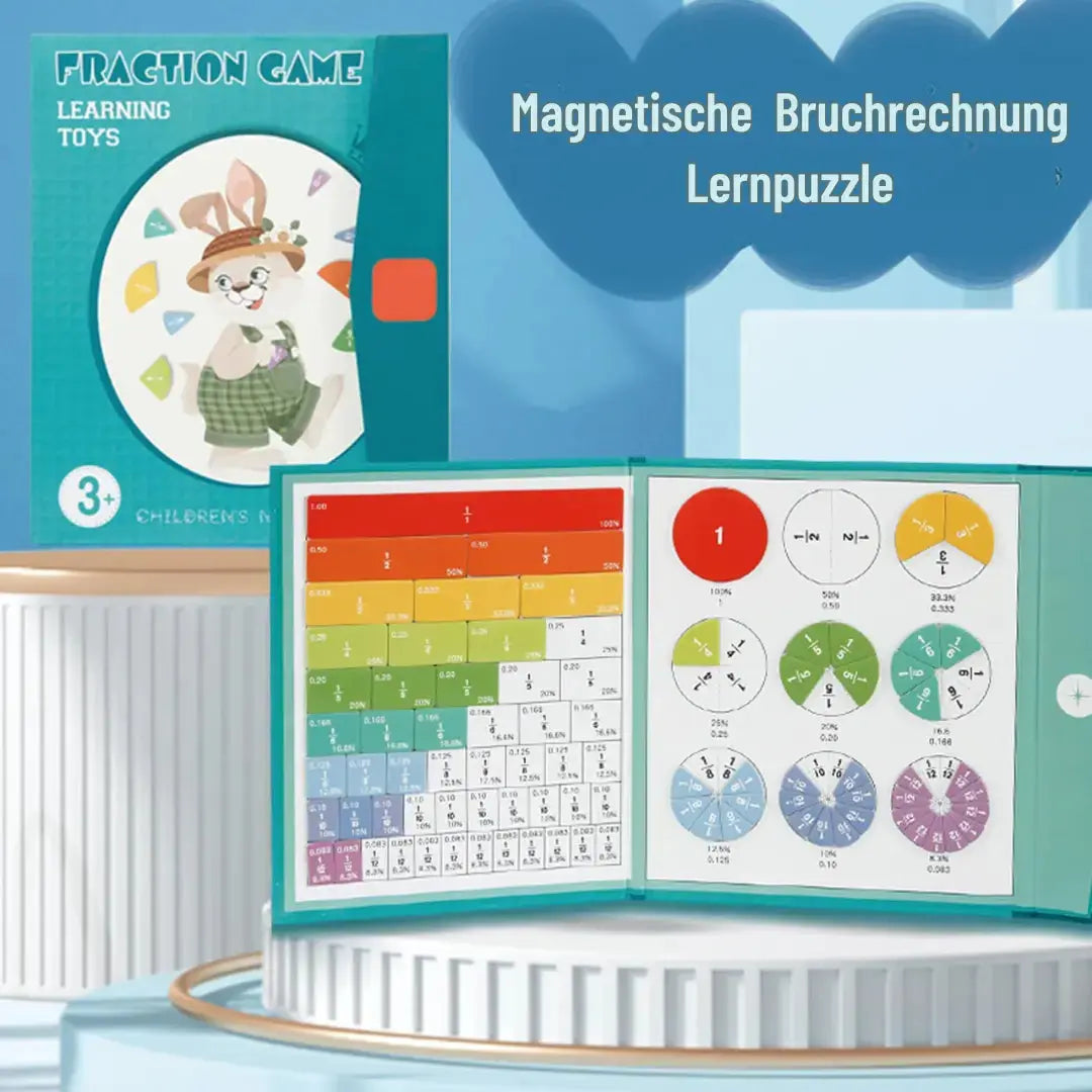 Magnetische Bruchlern-Kacheln — Interaktives Mathe-Set für Kinder Zorenza