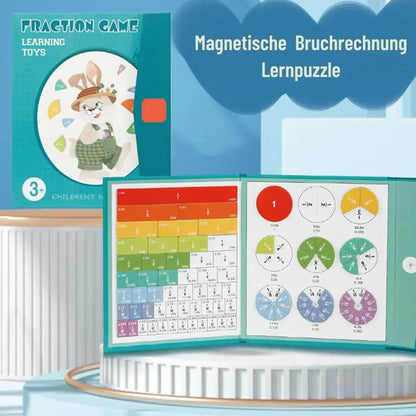 Magnetische Bruchlern-Kacheln — Interaktives Mathe-Set für Kinder Zorenza