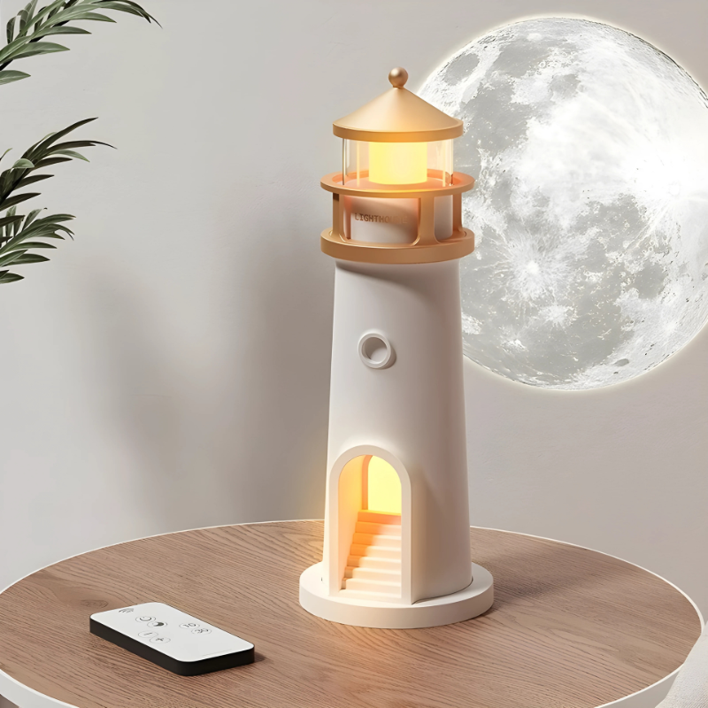 Leuchtturm Lampe — Erschafft atemberaubende Mondlandschaft-Projektionen Mivoza Deutschland