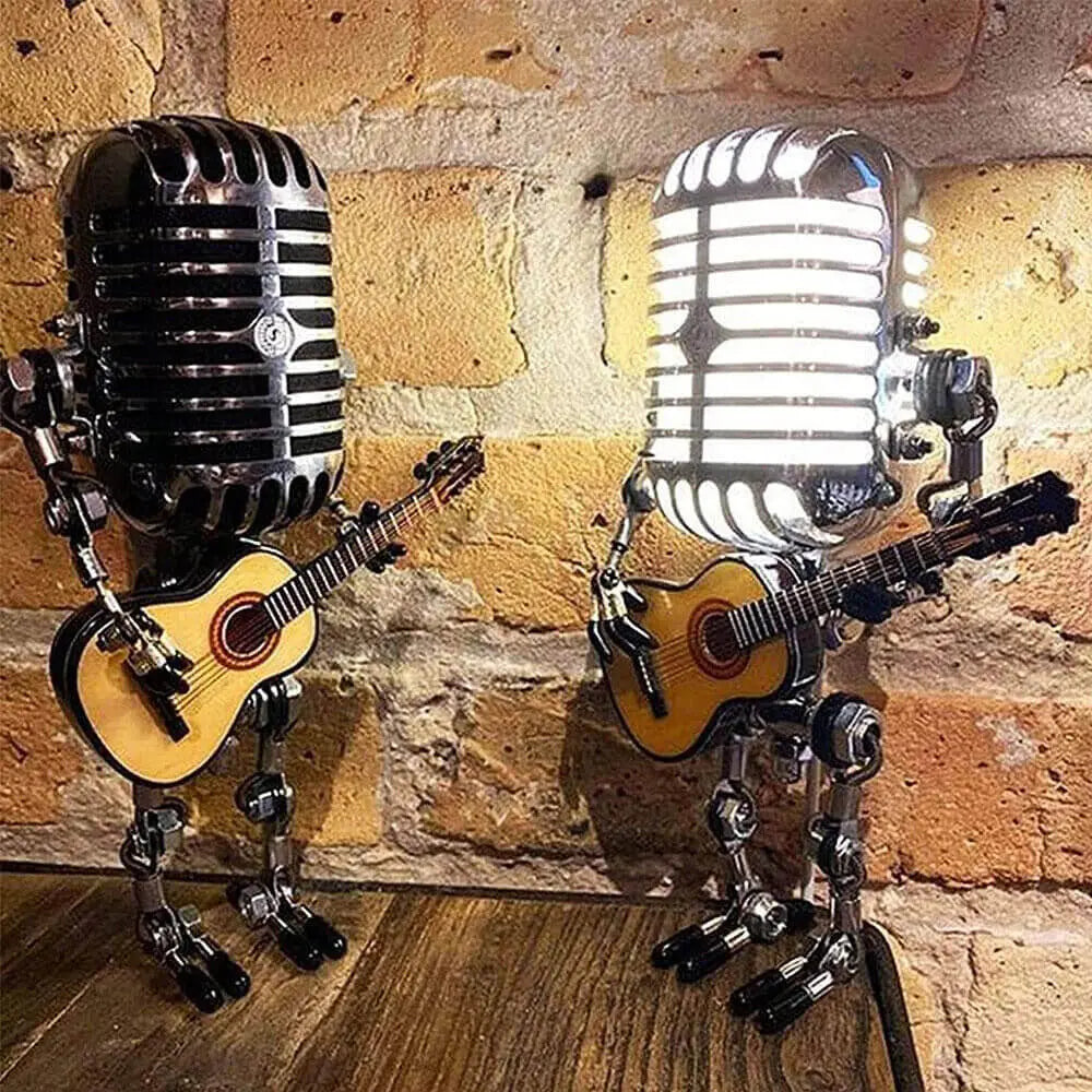 Mikrofon-Roboter-Schreibtischlampe aus Metall Mivoza Deutschland