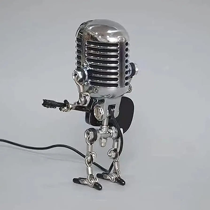 Mikrofon-Roboter-Schreibtischlampe aus Metall Mivoza Deutschland