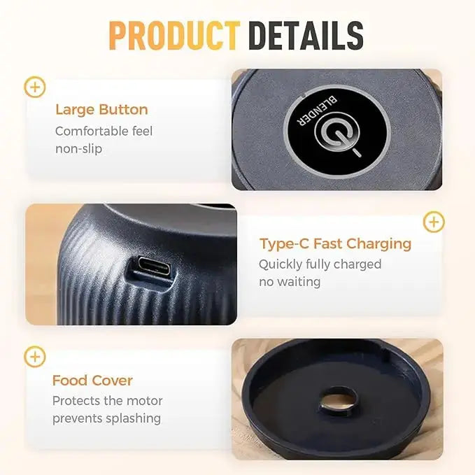 Electric Garlic Chopper,Mini Portable Veggie Chopper Mivoza Deutschland