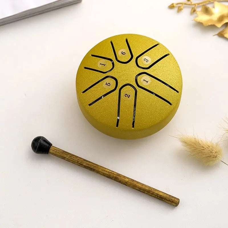 Mini-Trommel aus Kohlenstoffstahl - Ideal für die Musiktherapie Zorenza