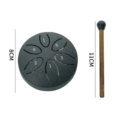 Mini-Trommel aus Kohlenstoffstahl - Ideal für die Musiktherapie Zorenza