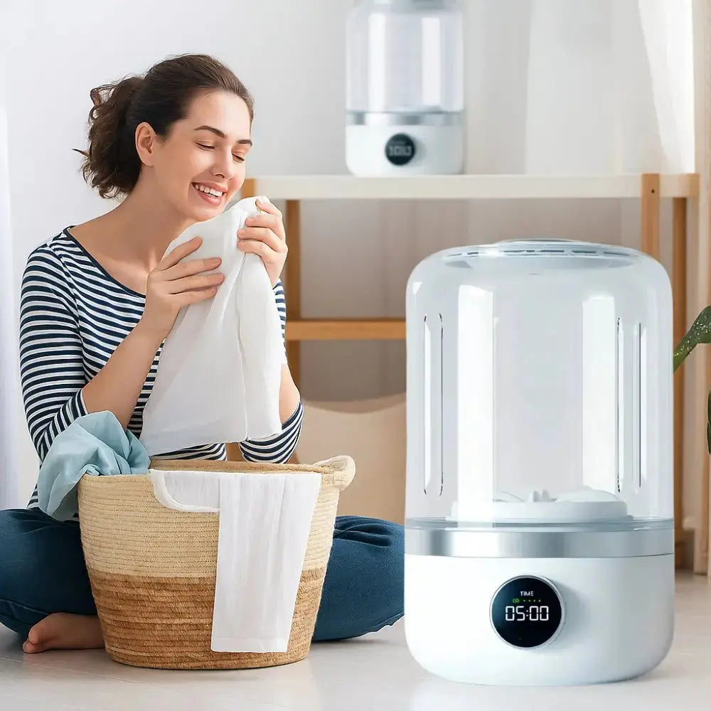 Mini-Waschmaschine | Kabellos, kompakt und schonend für Reisen Mivoza Deutschland