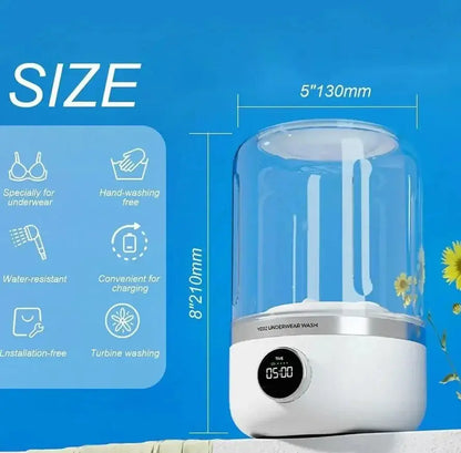 Mini-Waschmaschine | Kabellos, kompakt und schonend für Reisen Mivoza Deutschland