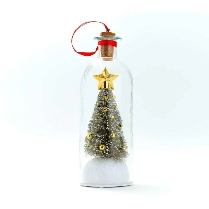 Mini Weihnachtsbaum | Handdekoriert im Glas mit Botschaft Zorenza