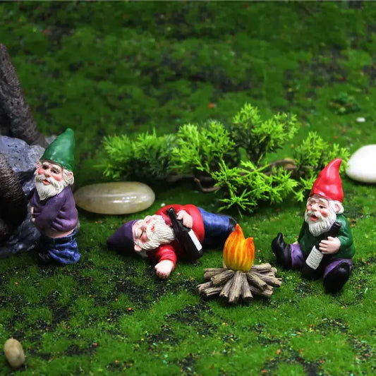 Miniatur Betrunkene Zwerge für Garten-Dekoration Mivoza Deutschland