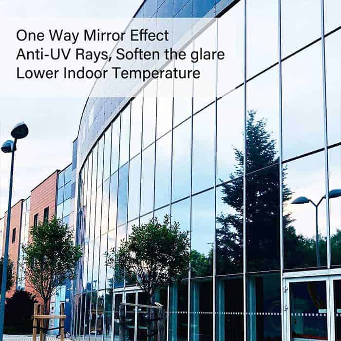 MirrorFoil™ – Selbstklebende Spiegelfolie für vollständige Privatsphäre 60 x 200 cm Zorenza