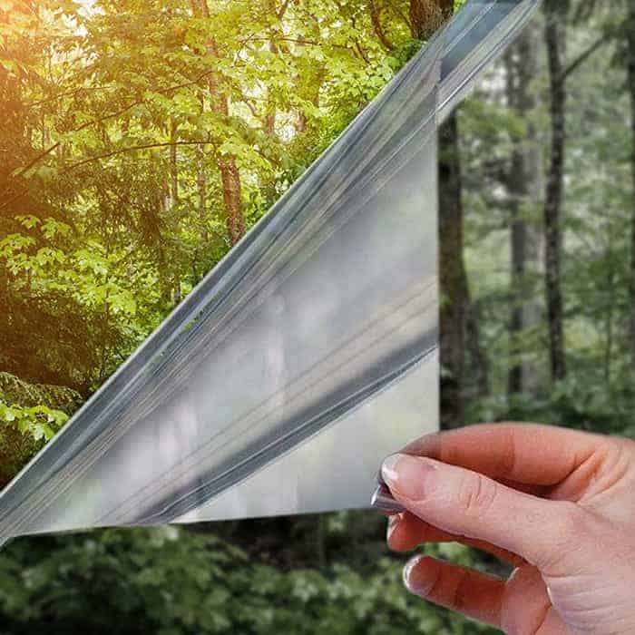 MirrorFoil™ – Selbstklebende Spiegelfolie für vollständige Privatsphäre 60 x 200 cm Zorenza