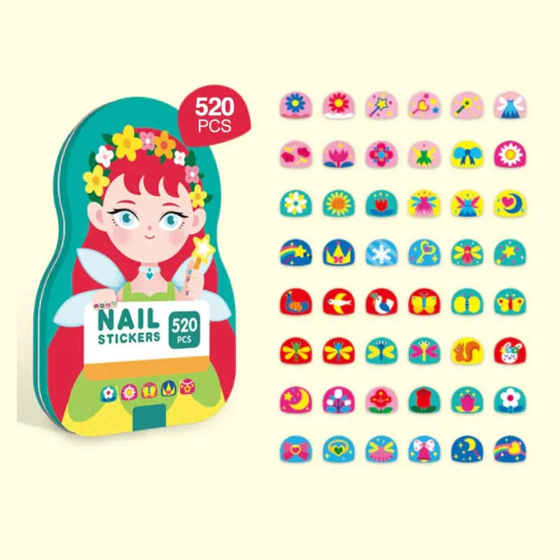 Modische Kinder-Nagelsticker - Kreative Nageldesigns für kleine Prinzessinnen Zorenza