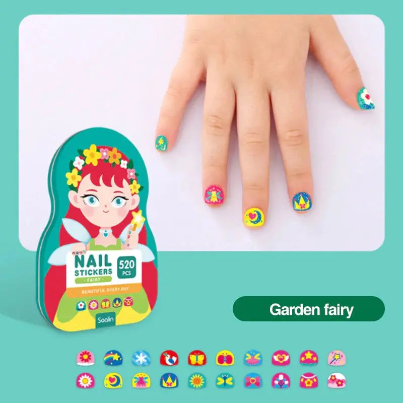Modische Kinder-Nagelsticker - Kreative Nageldesigns für kleine Prinzessinnen Zorenza