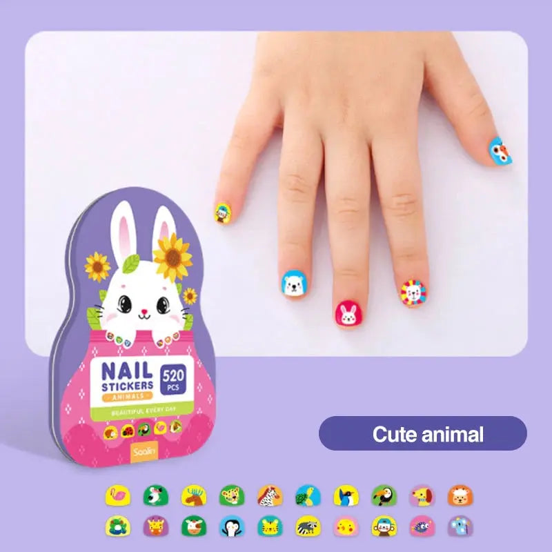 Modische Kinder-Nagelsticker - Kreative Nageldesigns für kleine Prinzessinnen Zorenza