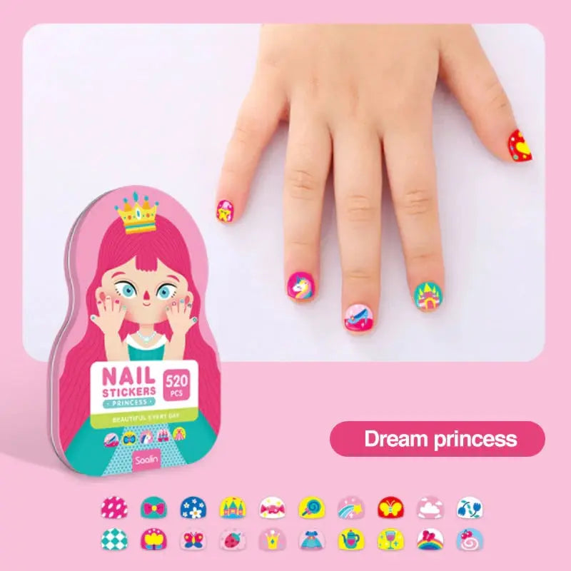 Modische Kinder-Nagelsticker - Kreative Nageldesigns für kleine Prinzessinnen Zorenza