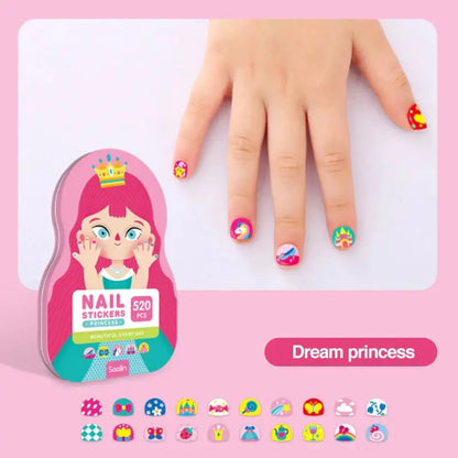 Modische Kinder-Nagelsticker - Kreative Nageldesigns für kleine Prinzessinnen Zorenza
