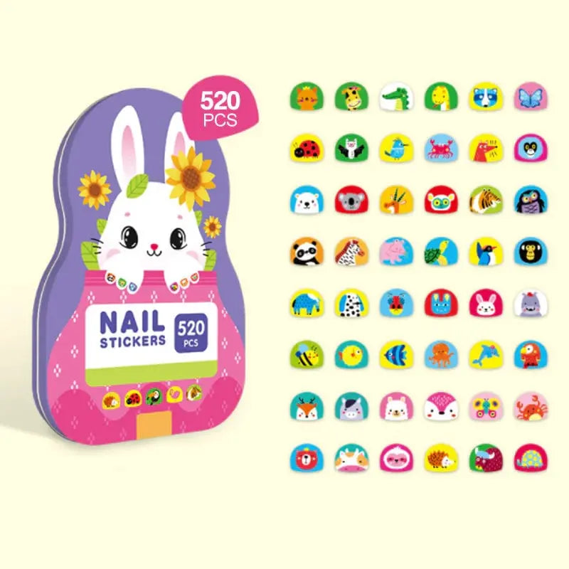 Modische Kinder-Nagelsticker - Kreative Nageldesigns für kleine Prinzessinnen Zorenza