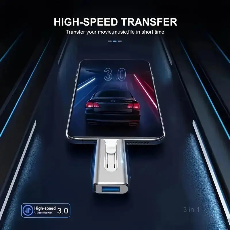 Multifunktionaler USB-Stick für iPhone, Android & PC-Backup Zorenza