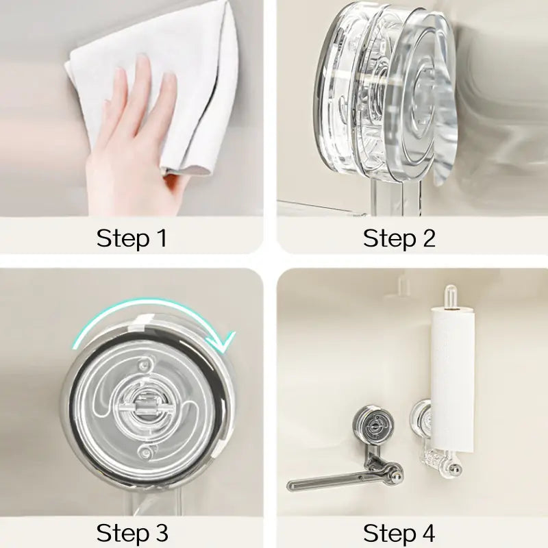 Multifunktionaler Vakuum-Saugnapf Toilettenpapierhalter Zorenza