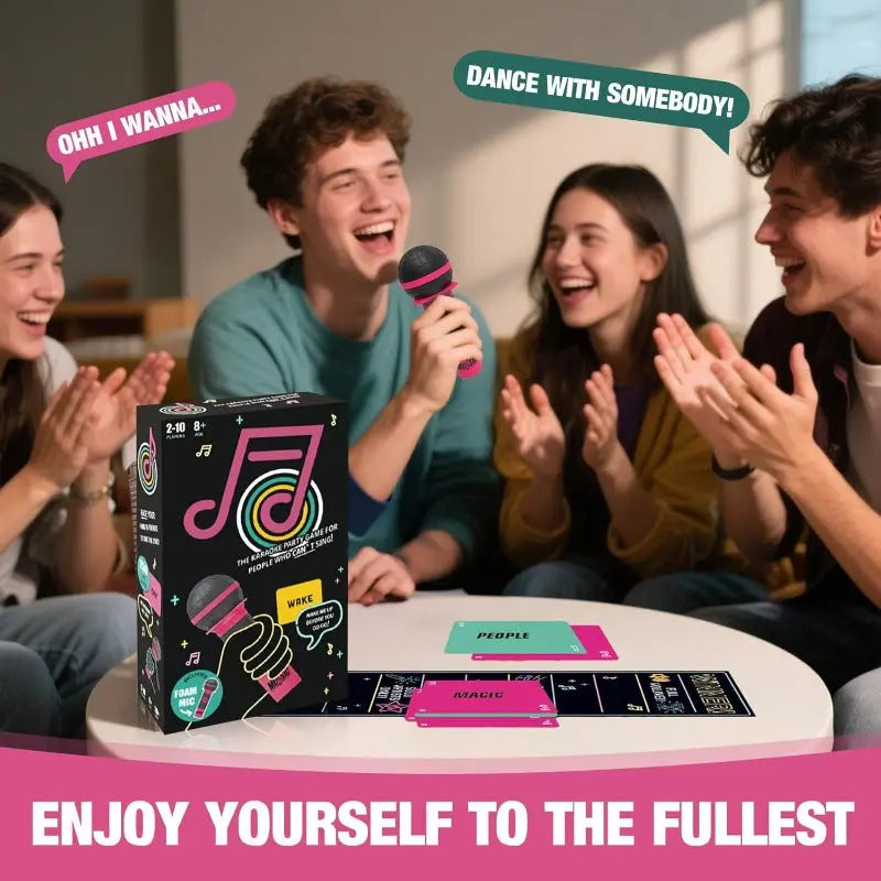 Party-Karaoke-Spiel | Mit Mikrofon und Wortkarten Zorenza