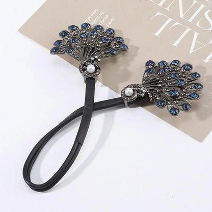 Pfauenflügel Ponytail mit Strass — Perfekt für elegante Abendkleider Mivoza Deutschland