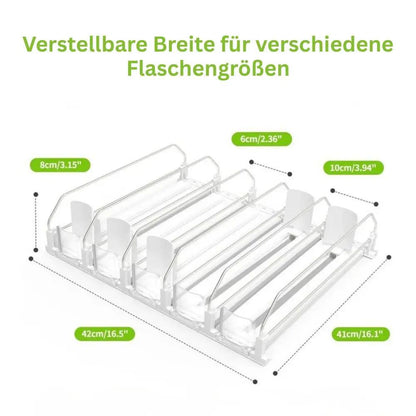 Getränkeorganizer mit Auswurfmechanismus – Platzsparender Flaschen- & Dosenhalter Mivoza Deutschland