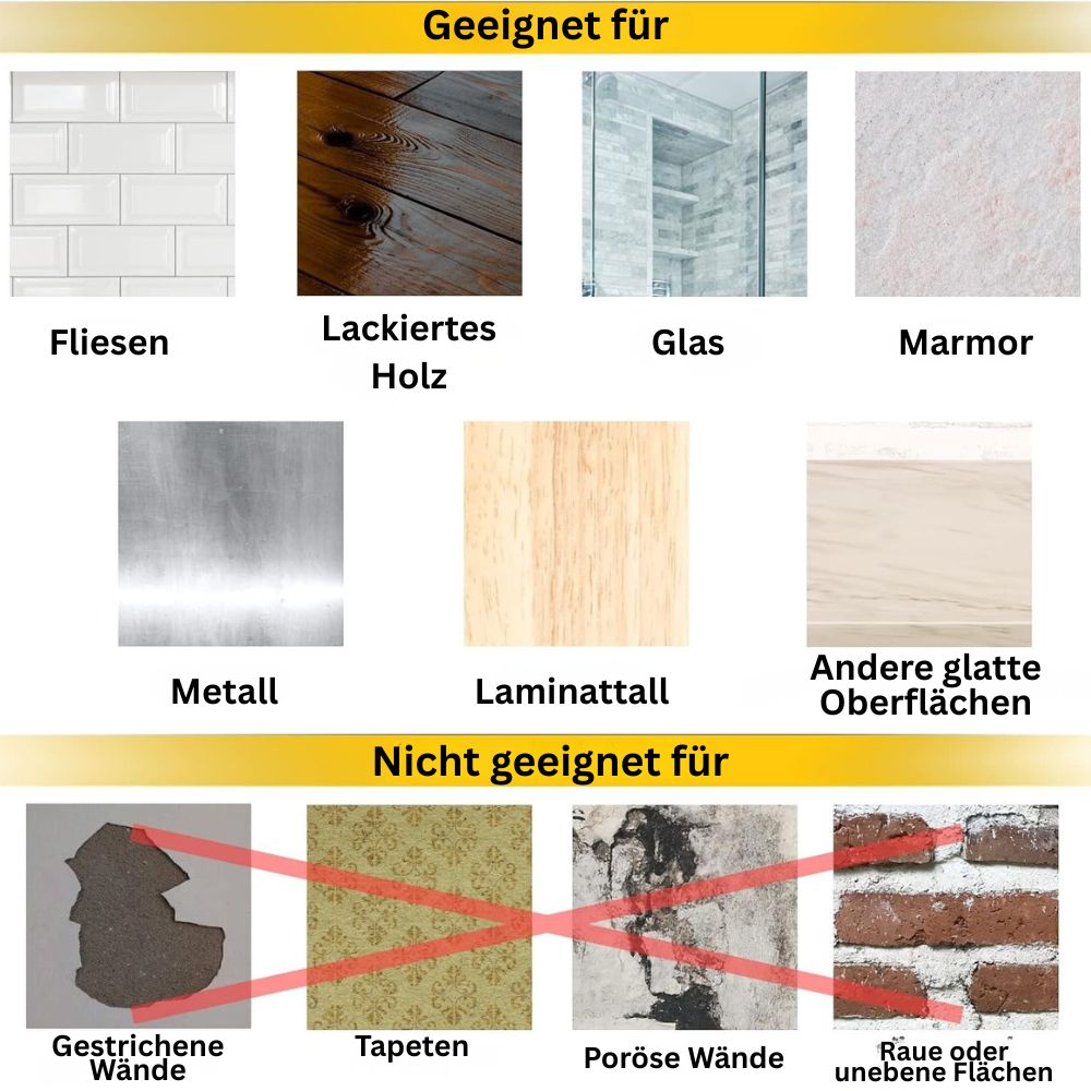 Nahtlose Klebehaken ohne Bohren – Starke Wandhaken für Bad &amp; Küche Mivoza Deutschland