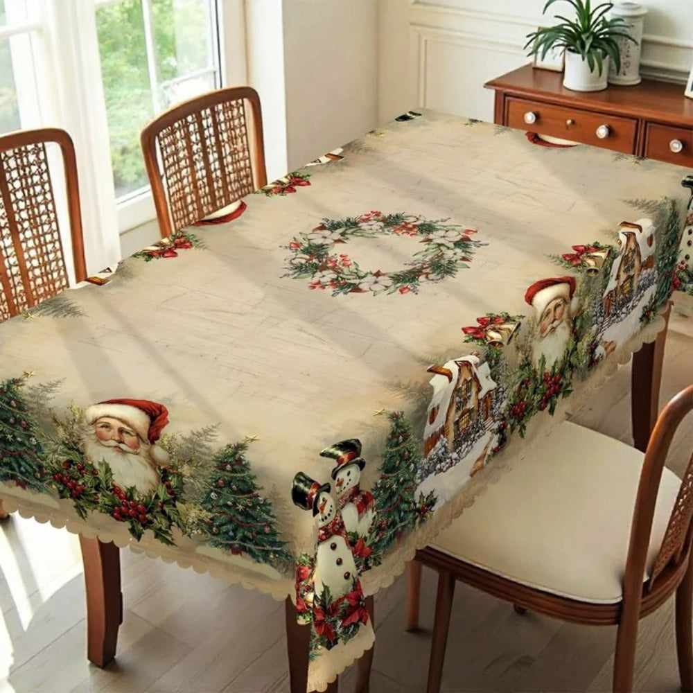 Weihnachts-Tischdecke | Pflegeleicht & farbecht, langlebig Zorenza