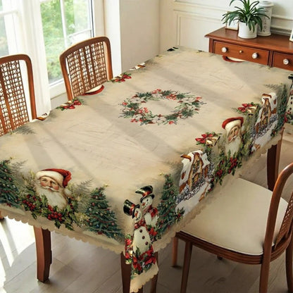 Weihnachts-Tischdecke | Pflegeleicht & farbecht, langlebig Zorenza