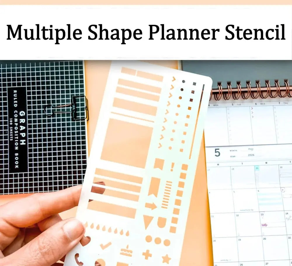 🔥Handmade Calendar Planner Stencil and 2026 Monthly Daily Weekly Study Planner(✨Same as in the video) Mivoza Deutschland