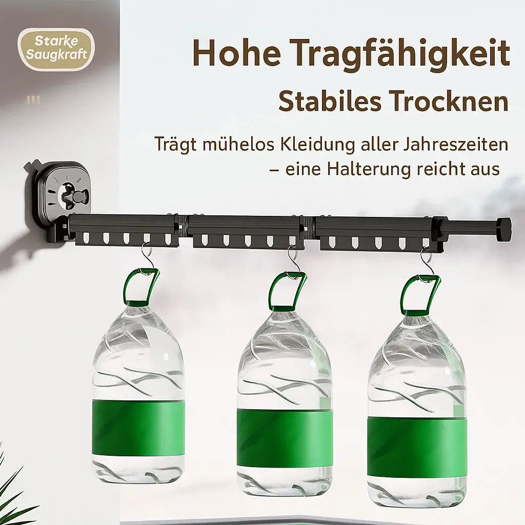 Platzsparender Wand-Wäschetrockner – Klappbar, Stark & Ohne Bohren